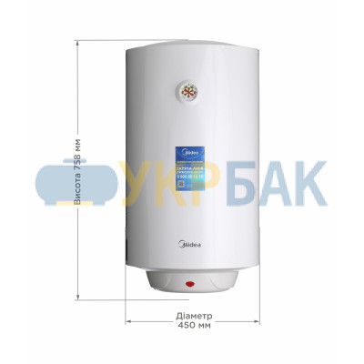 Водонагрівач MIDEA D80-15F1(W)